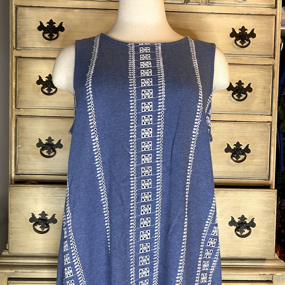 J. Jill Medium Eyelet Crossover Tank Top